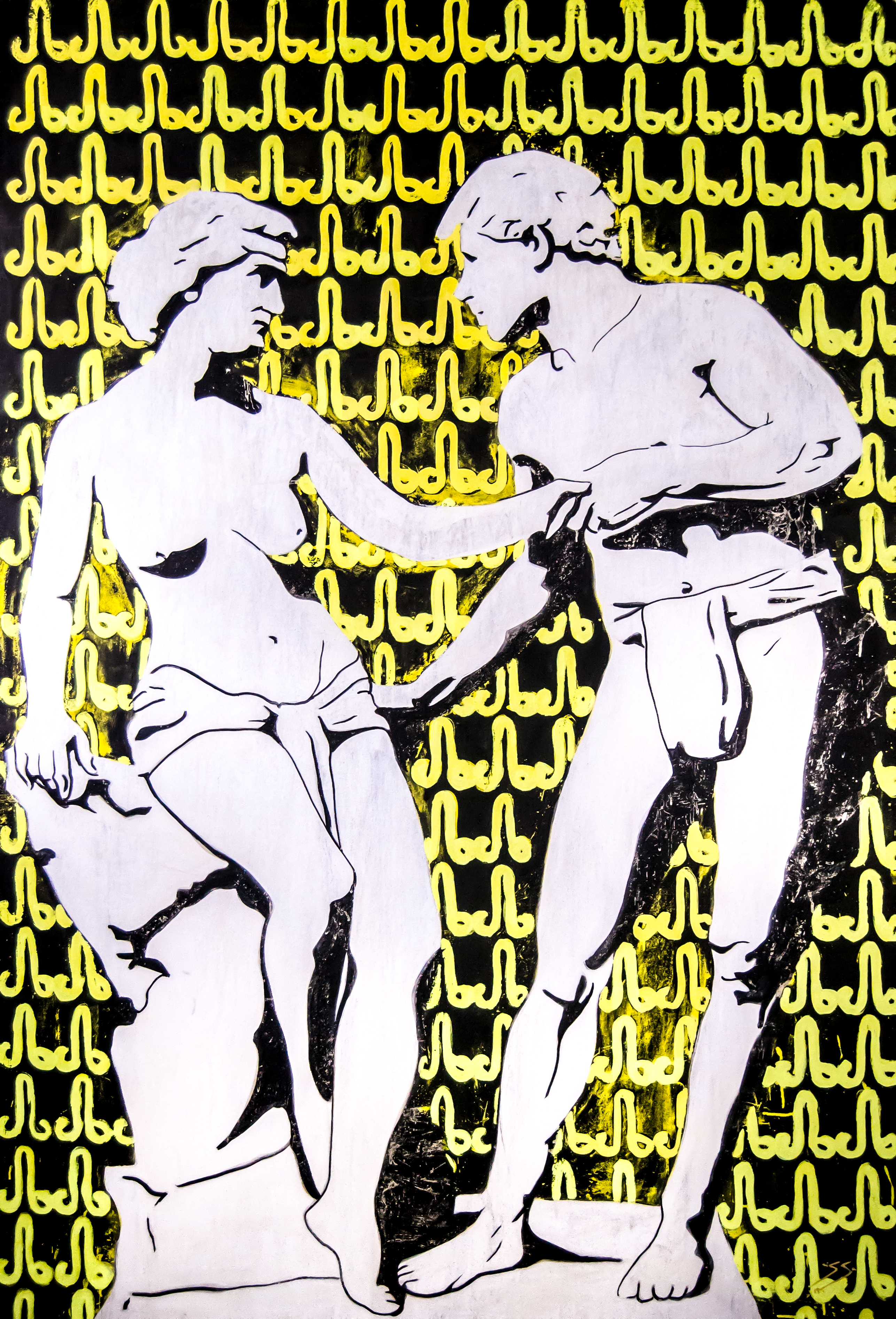 la caida. aissa santiso. oil-canvas. 47,2 x 71´, 2017 (1 de 1)